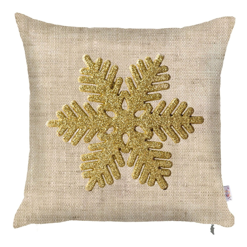 Față de pernă de Crăciun Mike & Co. NEW YORK Honey Snowflake, 43 x 43 cm bonami.ro imagine noua