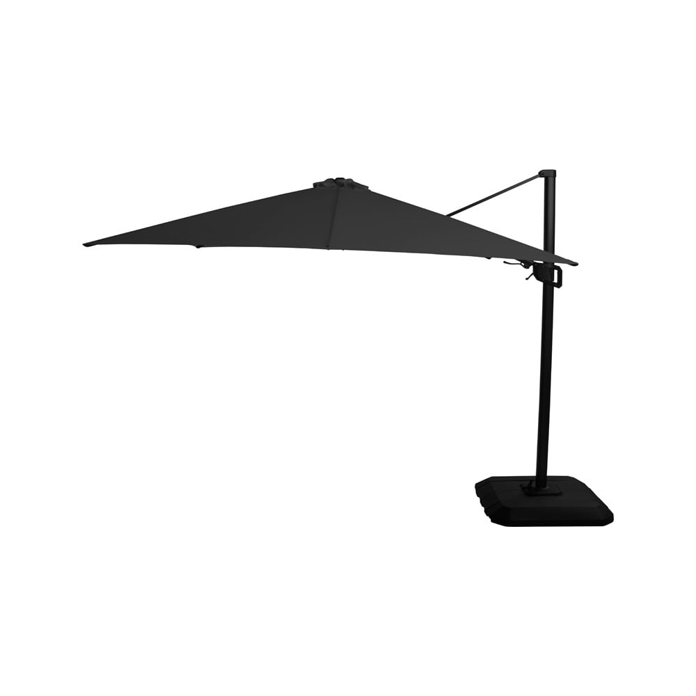 Umbrelă pătrată de soare suspendată Hartman Deluxe, 300 x 300 cm, negru bonami.ro