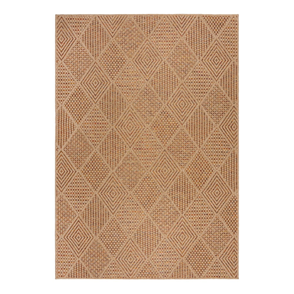 Covor pentru exterior și interior în culoare naturală 200x290 cm Nora Diamond – Flair Rugs