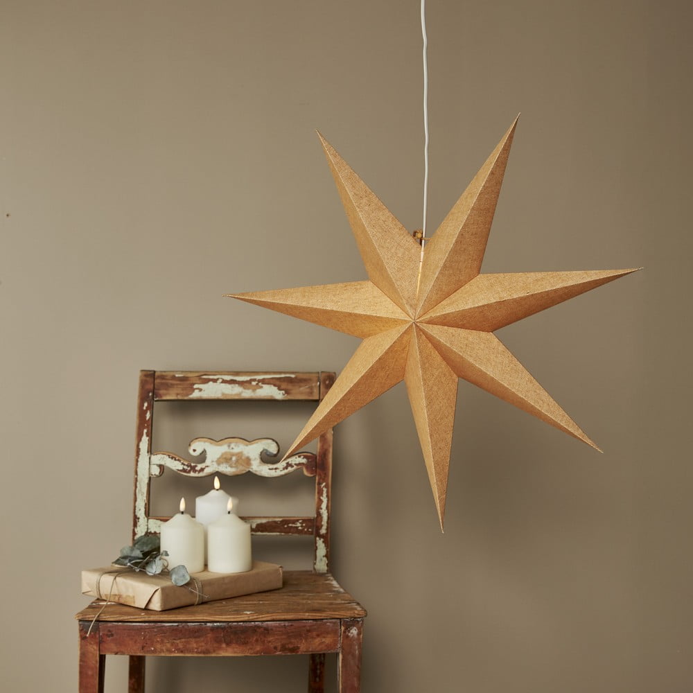 Poza Decoratiune luminoasa de Craciun de culoare aurie Ã¸ 60 cm Cotton - Star Trading