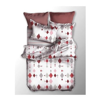 Lenjerie de pat reversibilă din microfibră decoking basic romb, 135 x 200 cm