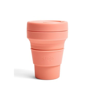 Cană pliabilă stojo pocket cup apricot, 355 ml, portocaliu