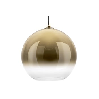 Lustră cu abajur din sticlă leitmotiv bubble, ø 40 cm, auriu