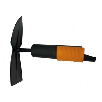 Sapă dublă mică din oțel fiskars quikfit, negru