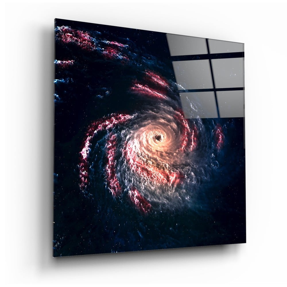 Tablou din sticlă Insigne Black Hole, 40 x 40 cm