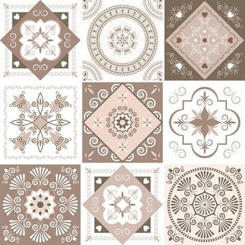 Set 9 autocolante perete ambiance aniolo, 10 x 10 cm