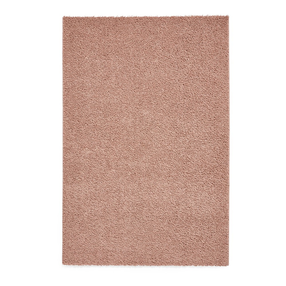 Covor în culoarea somonului lavabil din fibre reciclate 160x230 cm Bali – Think Rugs