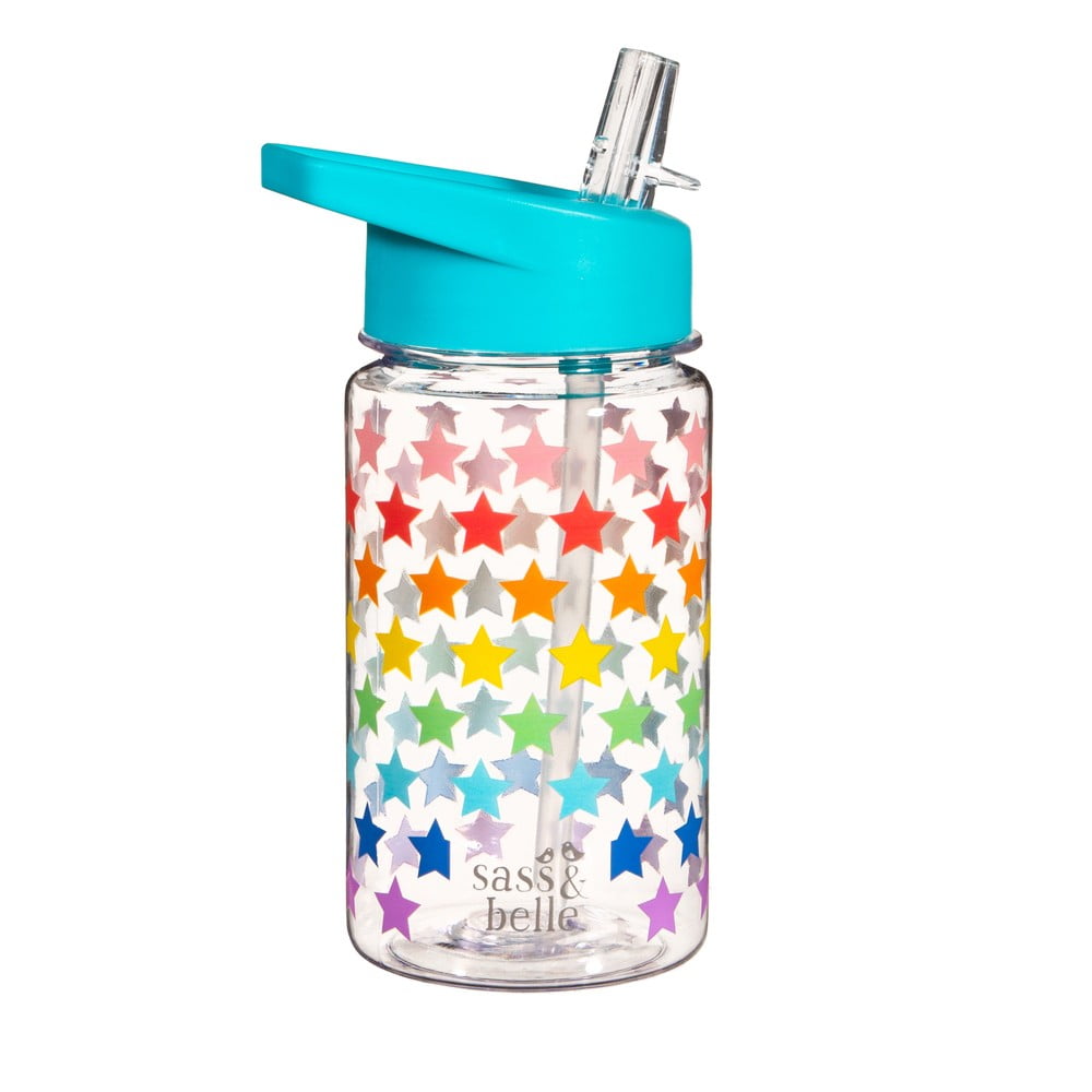 Sticlă pentru copii 400 ml Rainbow Stars - Sass & Belle