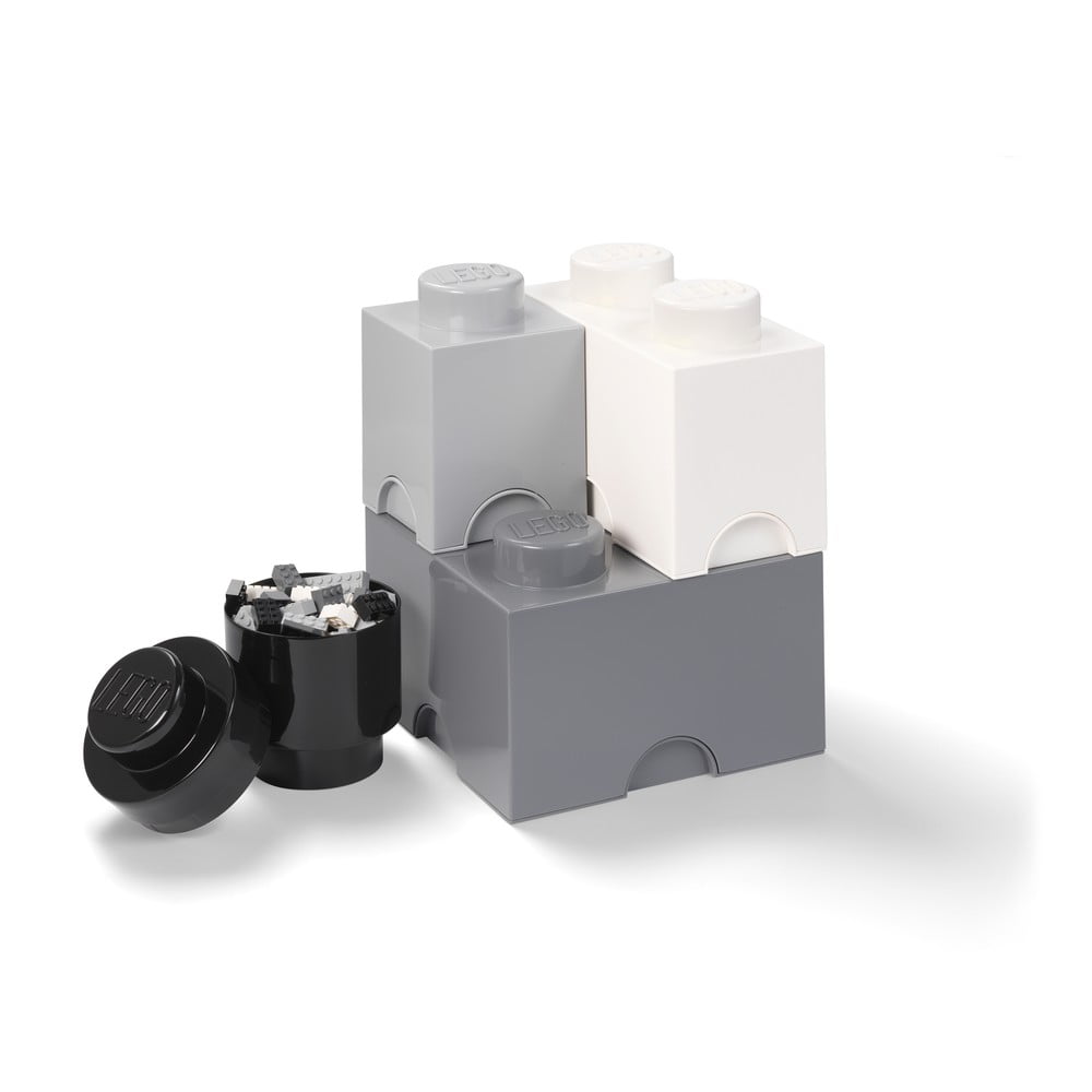 Set 4 cutii de depozitare din plastic LEGO®, 25 x 25 x 33 cm bonami.ro imagine 2022