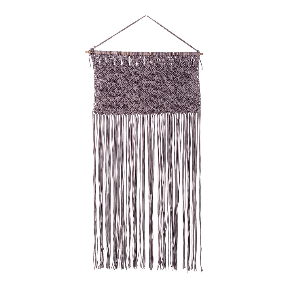 Decorațiune de perete din bumbac stil macramé bloomingville avesta, înălțime 90 cm