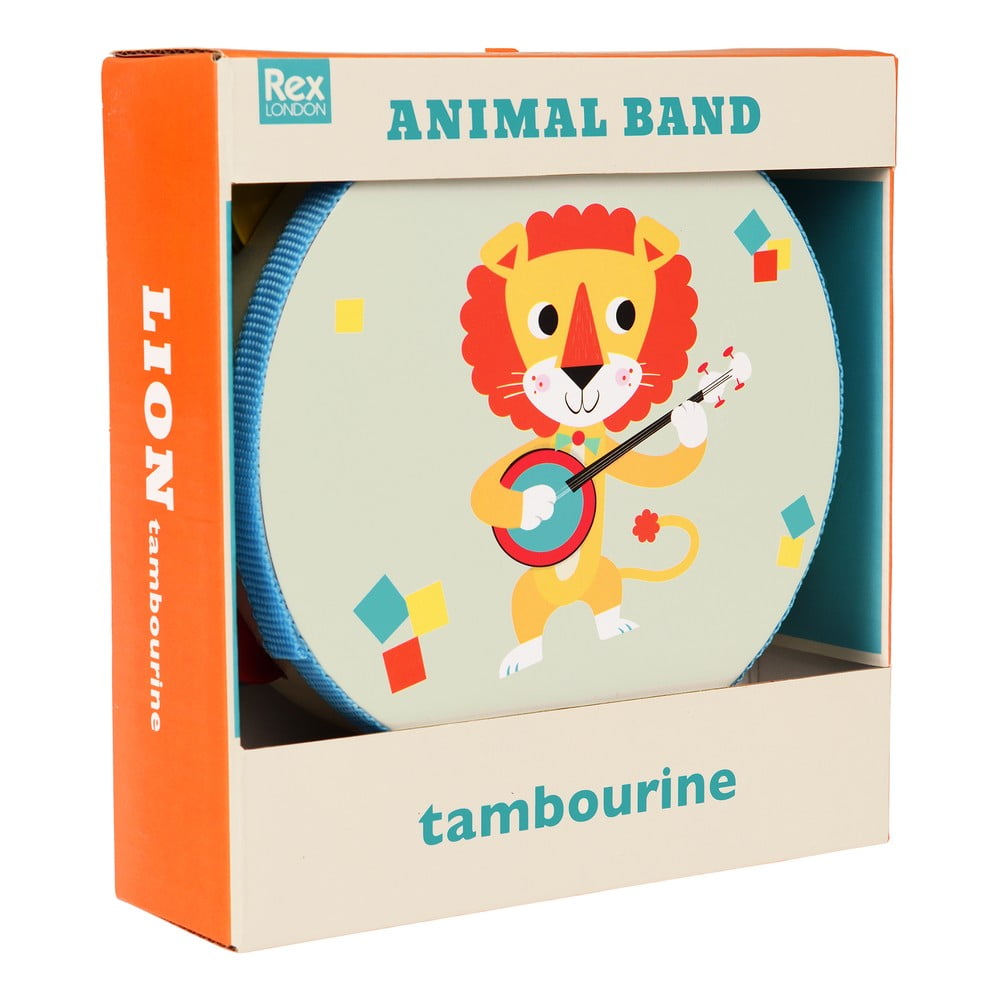 Jucărie muzicală Tambourine Animal Band – Rex London