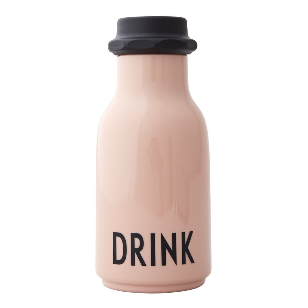 Sticlă pentru copii Design Letters Drink, 330 ml, roz prăfuit bonami.ro