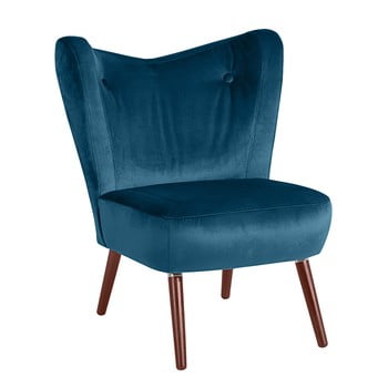 Fotoliu max winzer sari velvet, albastru petrol