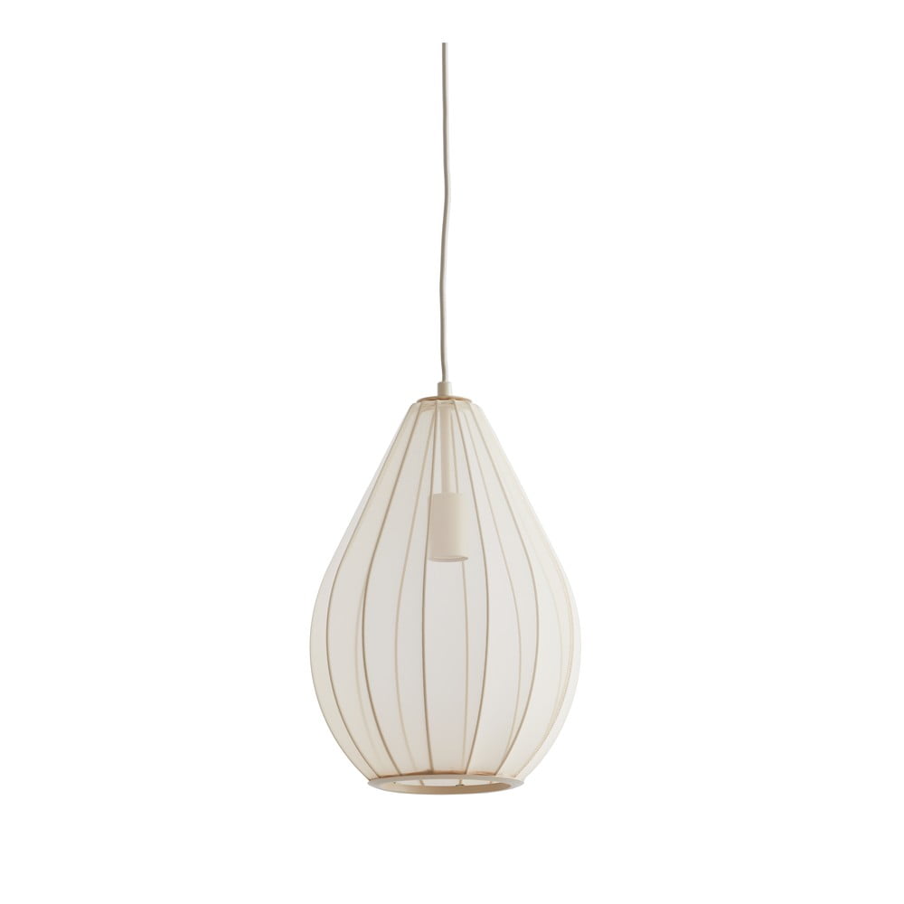 Lustră bej cu abajur din sticlă ø 28 cm Itela – Light & Living