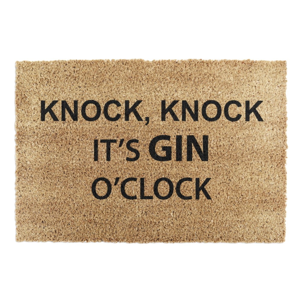 Covoraș de intrare din fibre de nucă de cocos 40x60 cm Gin O\'Clock – Artsy Doormats