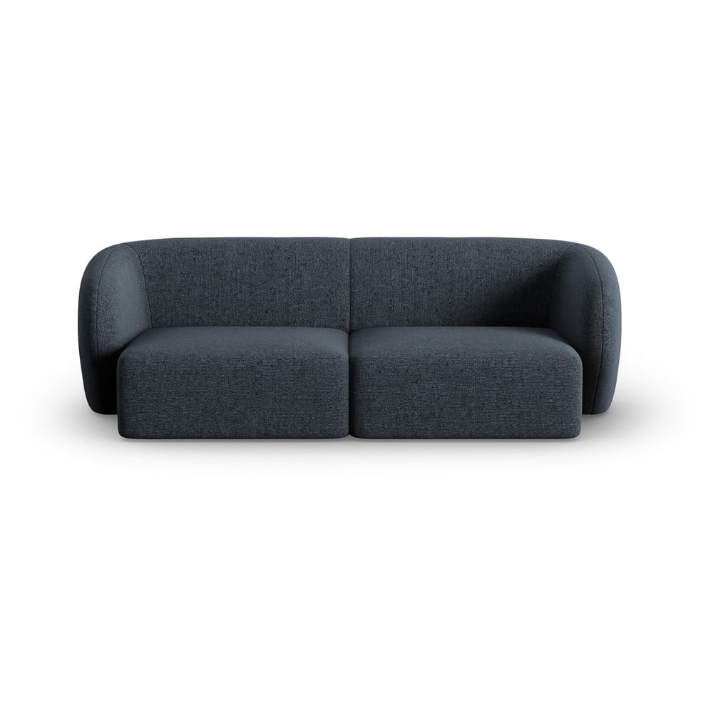 Canapea albastră cu tapițerie din chenille 188 cm Paolo – Milo Casa