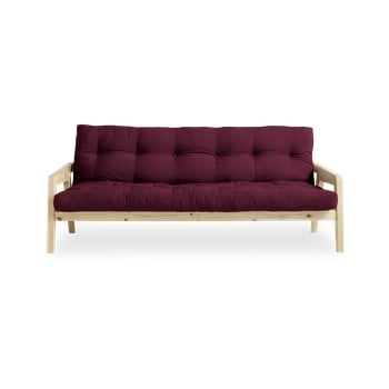 Canapea extensibilă karup design grab natural clear/bordeaux