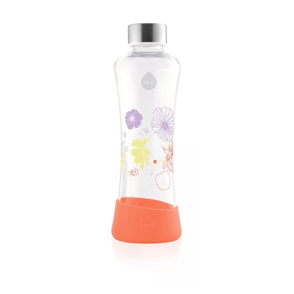 Sticlă din sticlă borosilicată Equa Flowerhead Poppy, portocaliu