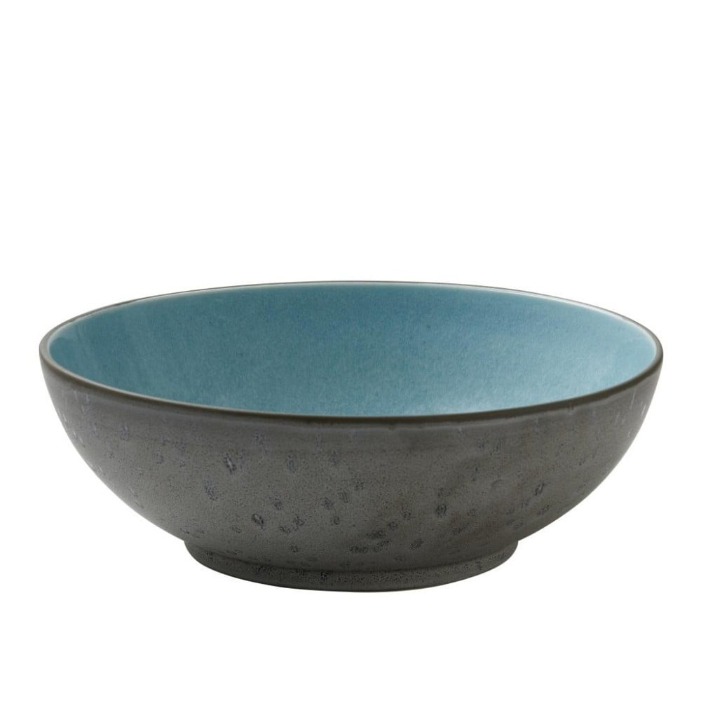 Bol din ceramică și glazură interioară albastru deschis Bitz Mensa, diametru 30 cm, gri Bitz