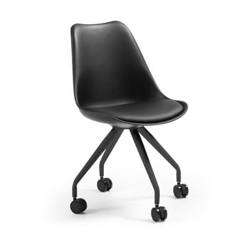 Scaun de birou la forma lars, negru