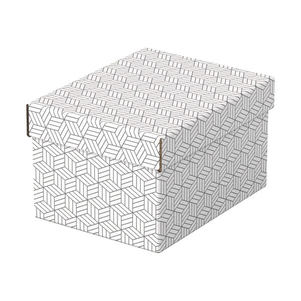 Set 3 cutii depozitare Esselte Home, 20 x 25,5 cm, alb