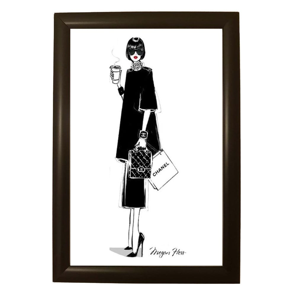 Poster cu ramă Piacenza Art Chanel, 33,5 x 23,5 cm