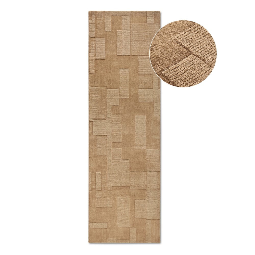 Covor tip traversă bej țesut manual din lână 80x250 cm Wilhelmine – Villeroy&Boch
