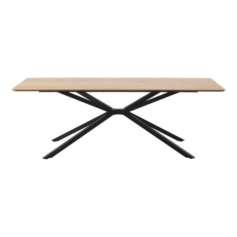 Masă de dining cu blat cu aspect de lemn de stejar 100x200 cm Cesura – Unique Furniture