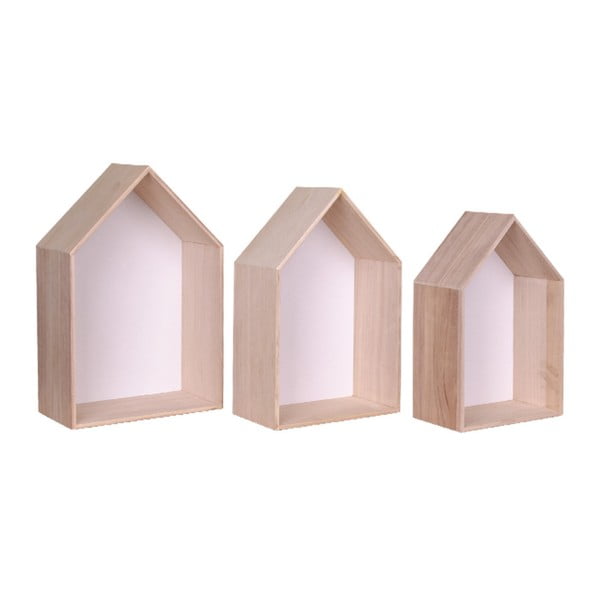 Set 3 rafturi de lemn House Nordic Verona