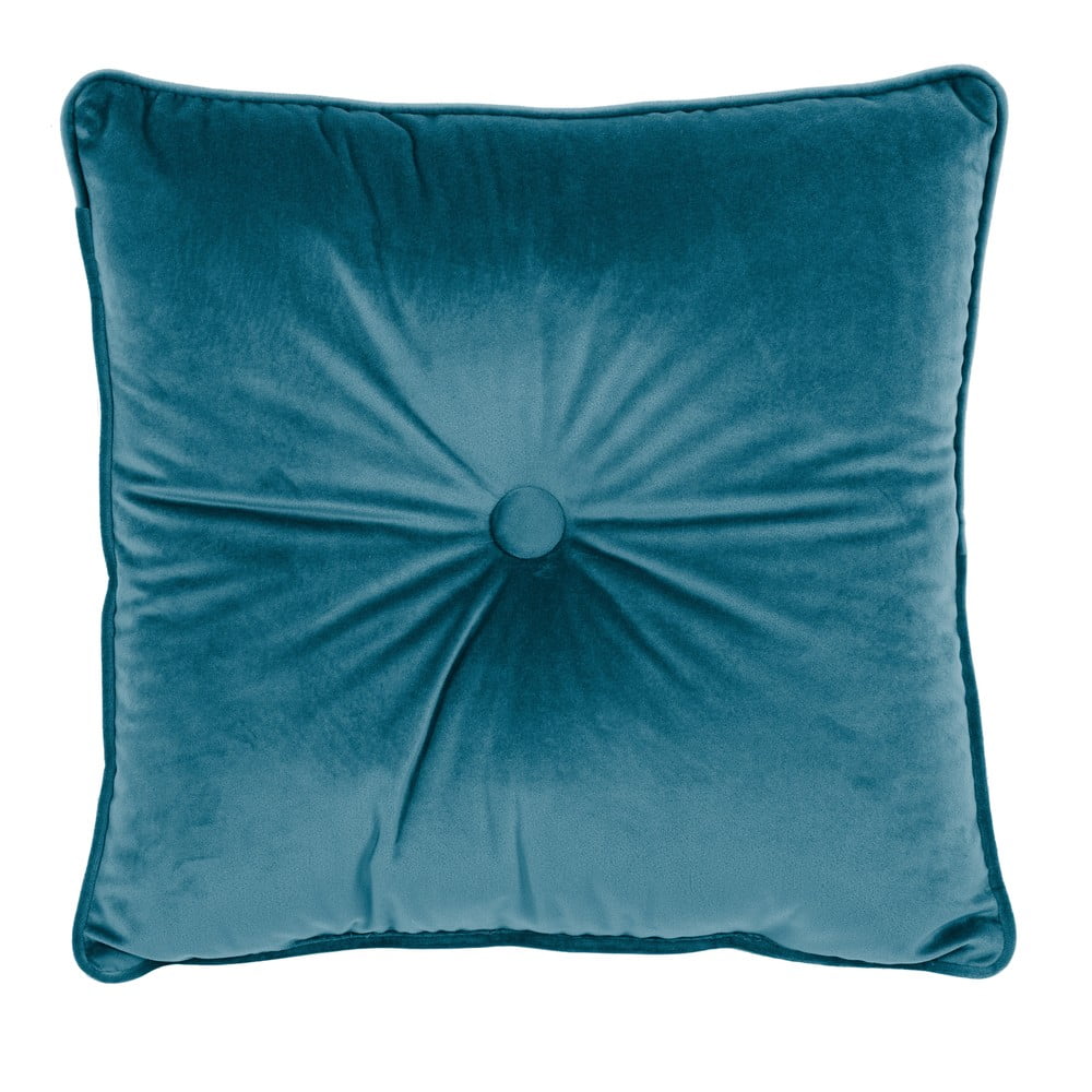 Pernă Tiseco Home Studio Velvet Button, 45 x 45 cm, albastru bonami.ro imagine 2022