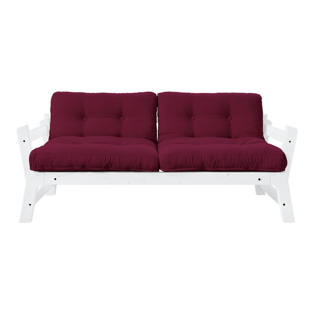 Canapea variabilă Karup Design Step White/Light Bordeaux