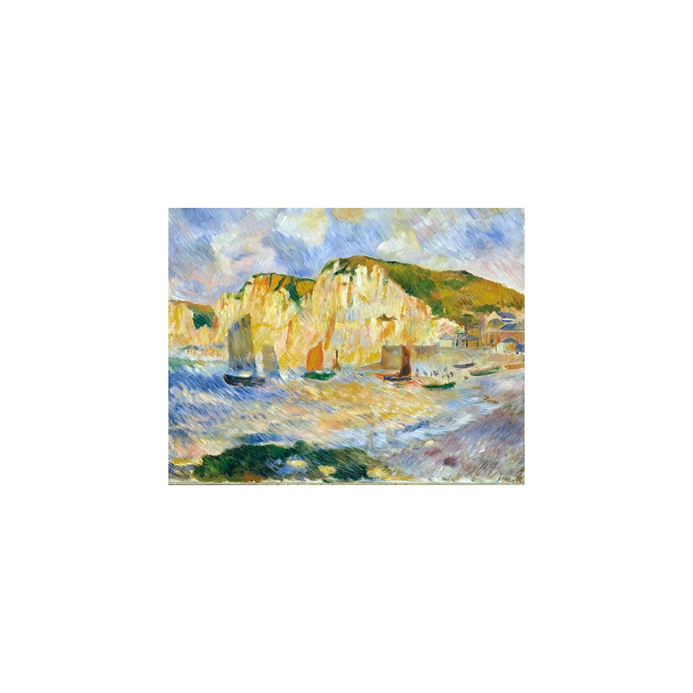 Reproducere tablou Auguste Renoir – Sea and Cliffs, 90 x 70 cm bonami.ro