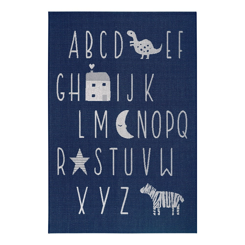 Covor copii Ragami Letters, 80 x 150 cm, albastru bonami.ro imagine 2022