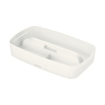Organizator cu mâner leitz mybox, lungime 31 cm, alb