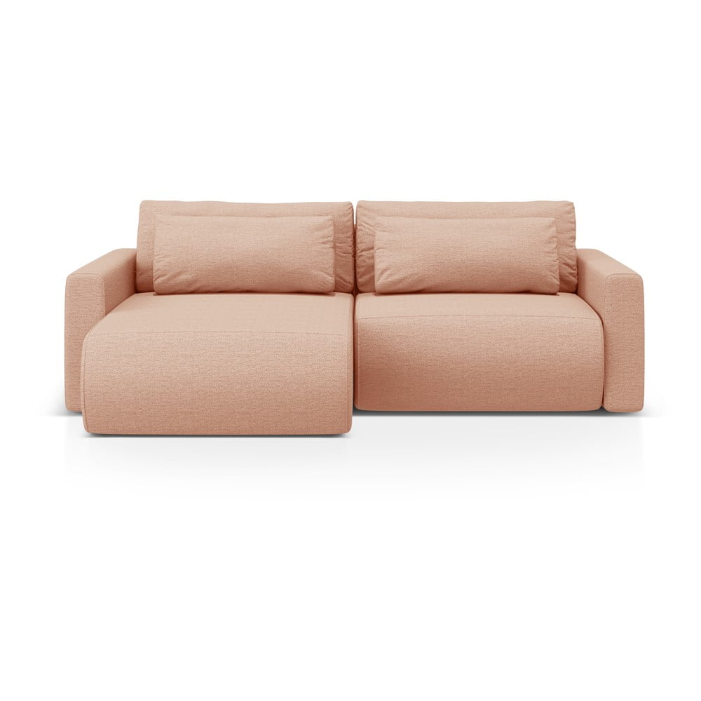Colțar roz extensibil/cu spațiu de depozitare Belfast – Cosmopolitan Design