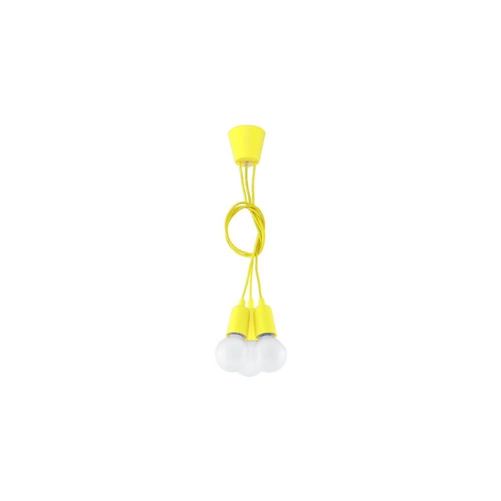 Lustră galbenă ø 15 cm Rene – Nice Lamps