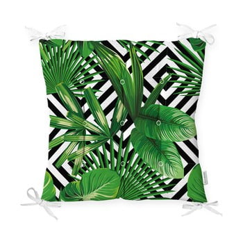 Pernă pentru scaun Minimalist Cushion Covers Green Leaves, 40 x 40 cm