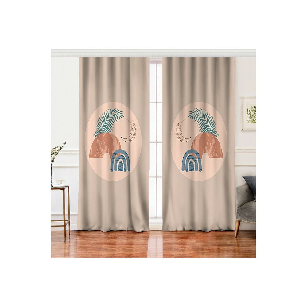 Draperii bej 2 buc. 140x260 cm – mila home