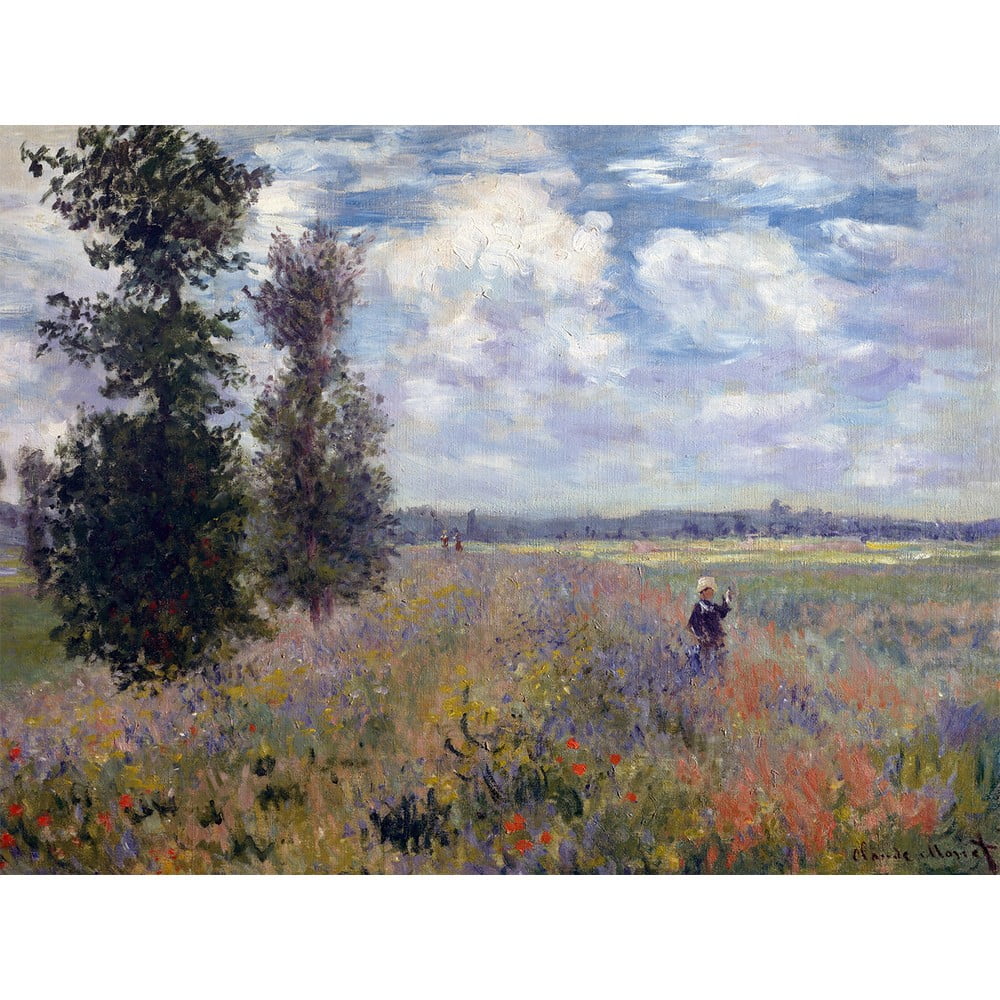 Poza Reproducere tablou Claude Monet - Poppy Fields near Argenteuil, 40x30 cm