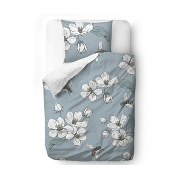 Lenjerie de pat din bumbac satinat butter kings cherry blossom, 135 x 200 cm