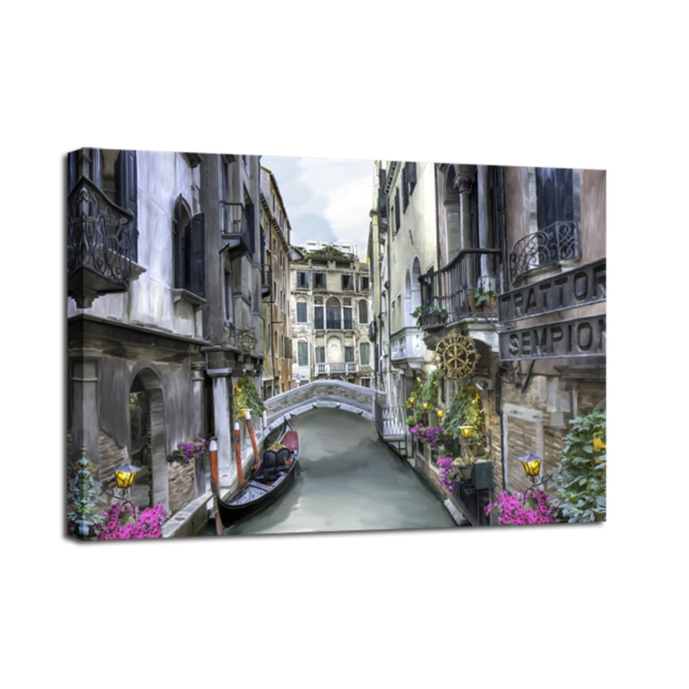 Poza Tablou Styler Canvas Watercolor Venice, 75 x 100 cm