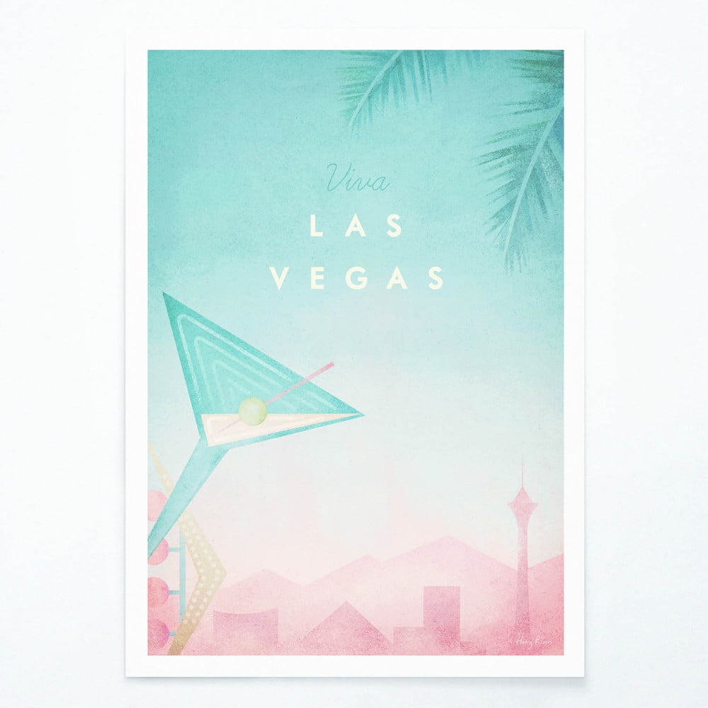 Poster Travelposter Las Vegas, A3 bonami.ro