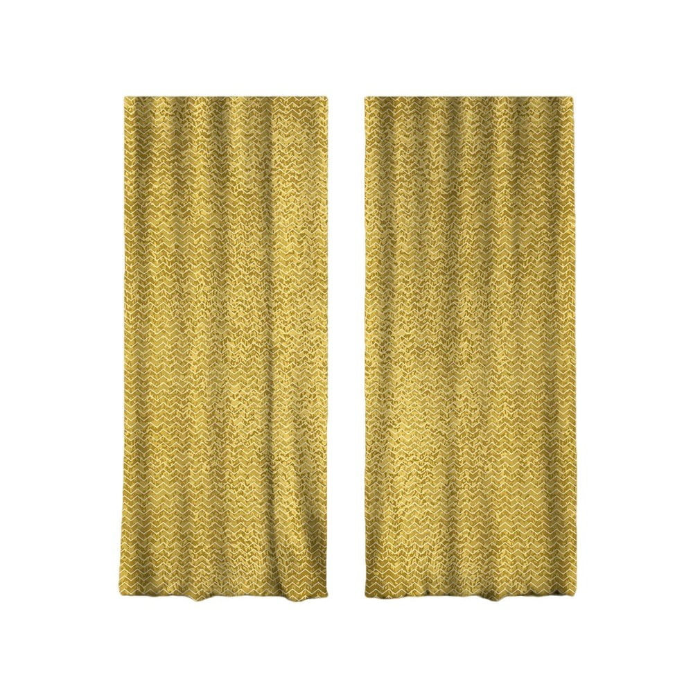 Draperii galbene/aurii 2 buc. 140x260 cm – mila home