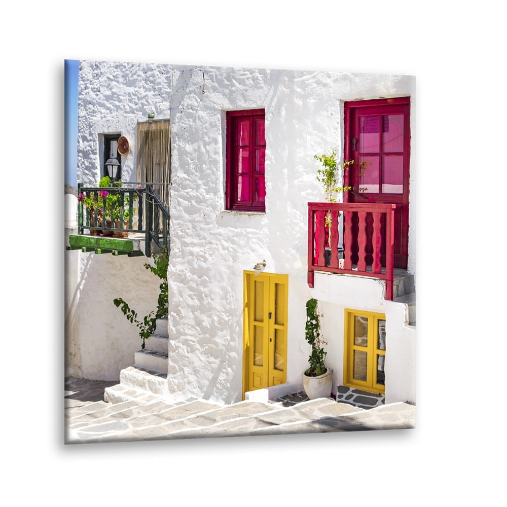Poza Tablou Styler Glasspik Destination Greece III, 30 x 30 cm