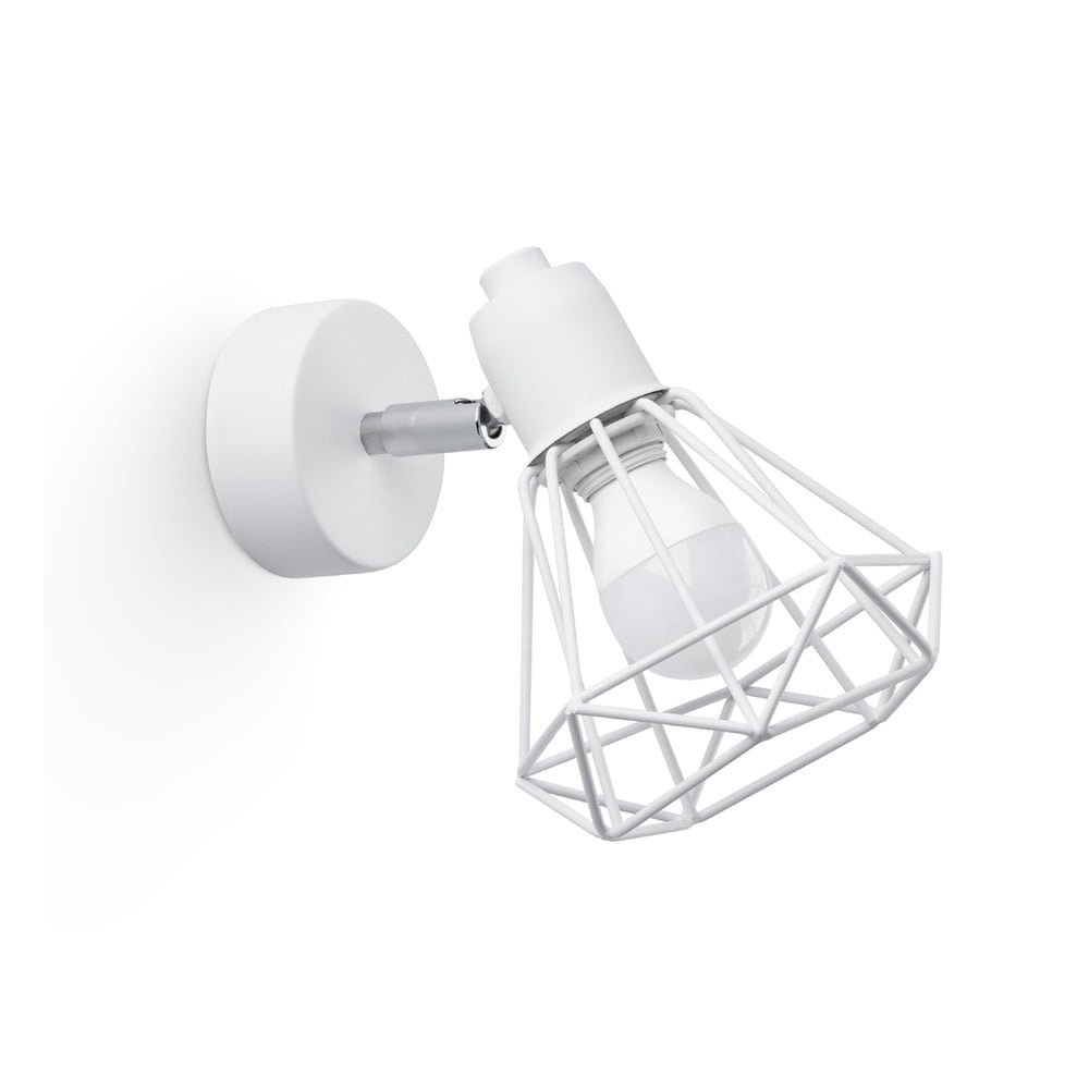  Aplică de perete albă ø 10 cm Varpu – Nice Lamps 