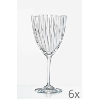 Set 6 pahare pentru vin crystalex kate optic, 400 ml