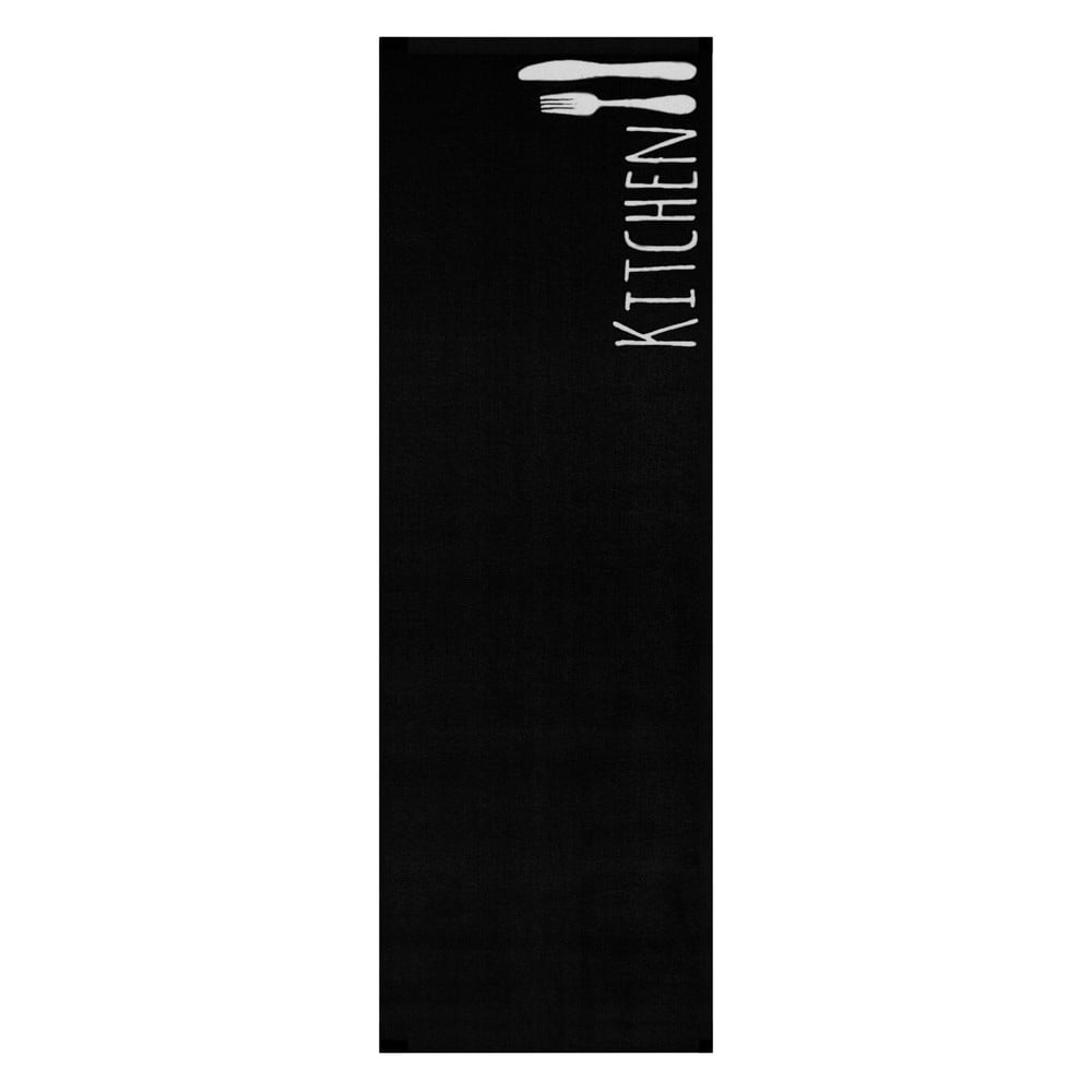 Poza Covor de bucatarie / traversa Zala Living Cook & Clean Cutlery, 50 x 150 cm, negru