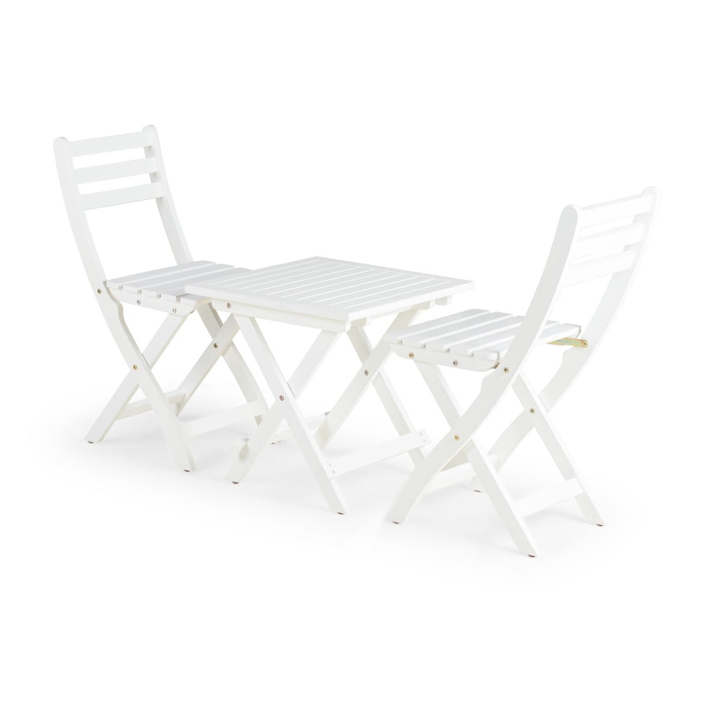 Set mobilier de grădină pentru 2 persoane Bonami Essentials Siena, 50 x 50 cm, alb Bonami Essentials imagine 2022