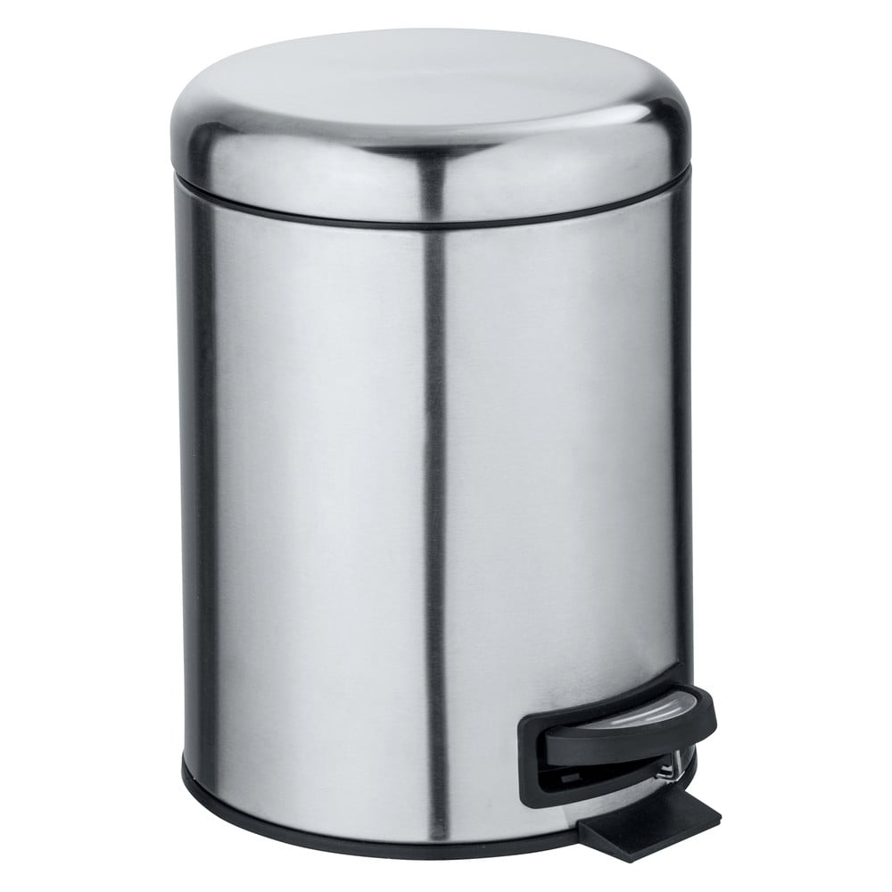 Coș de gunoi cu pedală din oțel inoxidabil 5 l leman – wenko