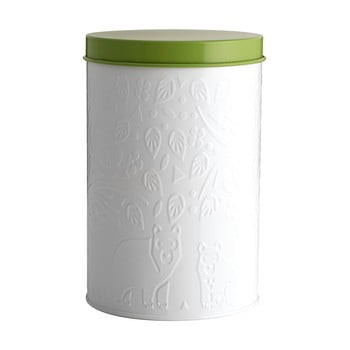 Recipient depozitare alimente mason cash in the forest, 2,9 l, alb - verde